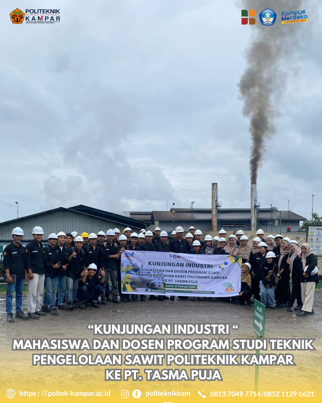 Berita kunjungan-industri-mahasiswa-dan-dosen-program-studi-teknik-pengelolaan-sawit-politeknik-kampar-ke-pt-tasma-puja